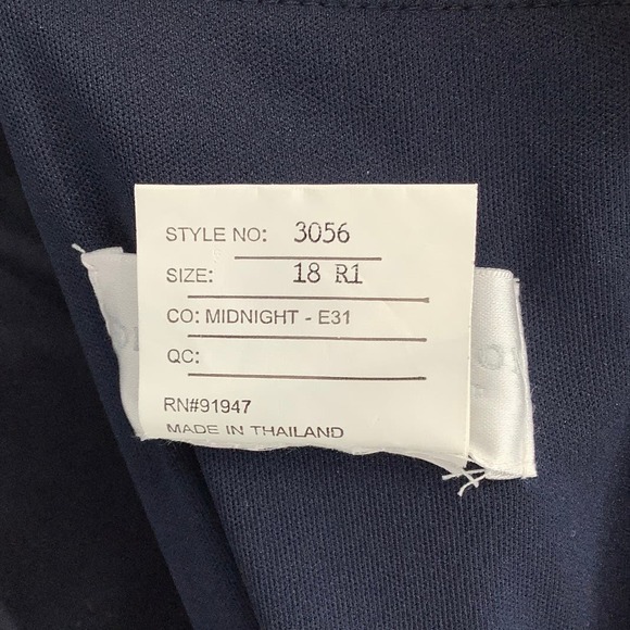 NEW! Dessy Collection Size 18 Lux Charmeuse Slip Dress Midnight $231 msrp I20-14 - Picture 6 of 11